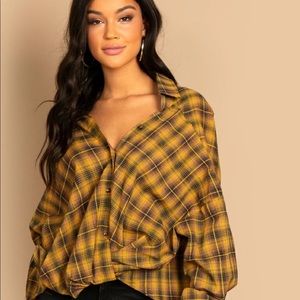 trendy oversized flannel